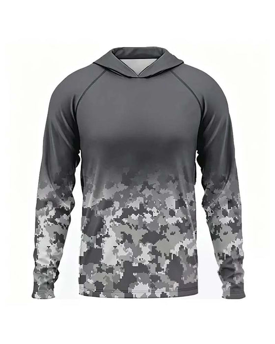 Top Herre Hætte Camouflage Gradient