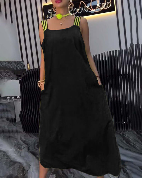 Kjole Splittet Stropper Løs