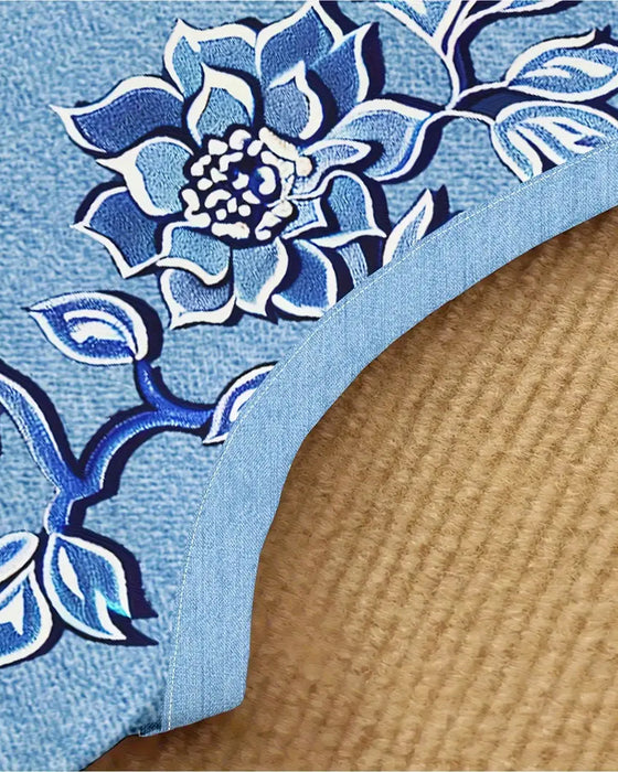 Kjole Ærmeløs Imitation Denim