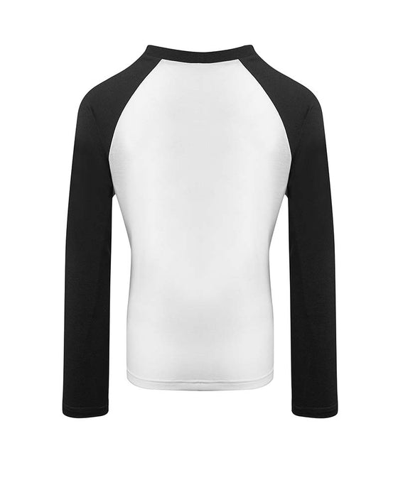 T-Shirt Casual Med Raglanærmer
