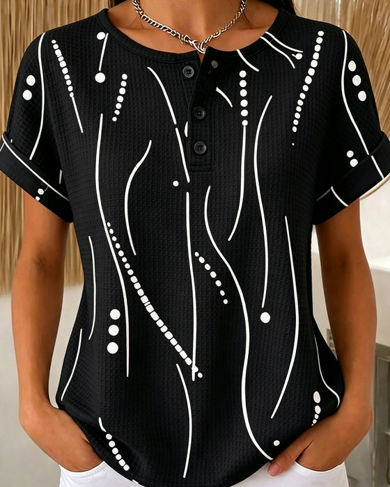 T-Shirt Rund Hals Kortærmet