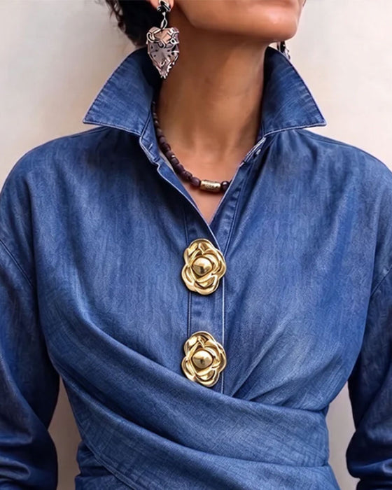 Top Kors Casual Ensfarvet