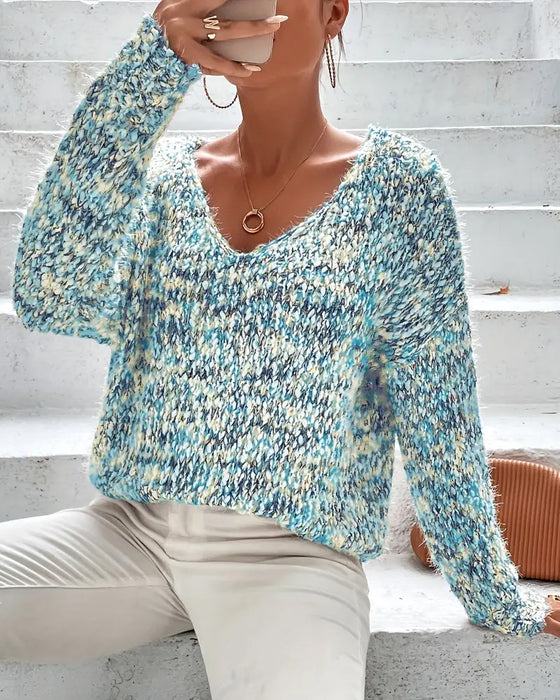 Moderigtig V-hals Sweater