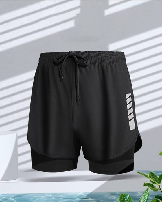 Herre Shorts Bokserstil Dobbelt Lag Beskedenhed