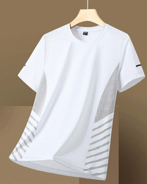 T-Shirt Side Stribe Herre Is Silke