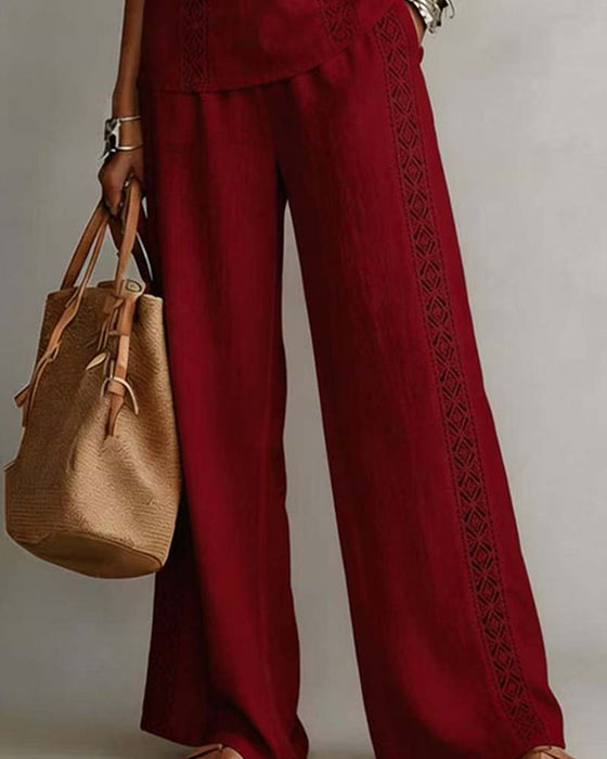 Todelt Sæt Hollow Out Halter