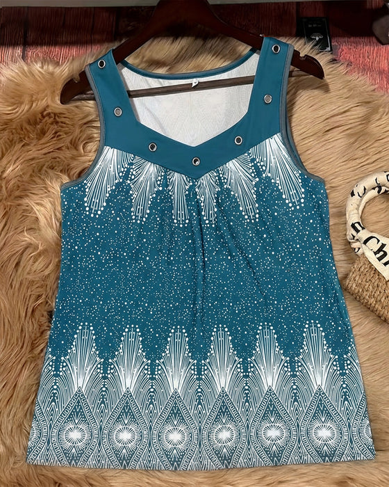 Tank Top Afslappet Mode Alsidig