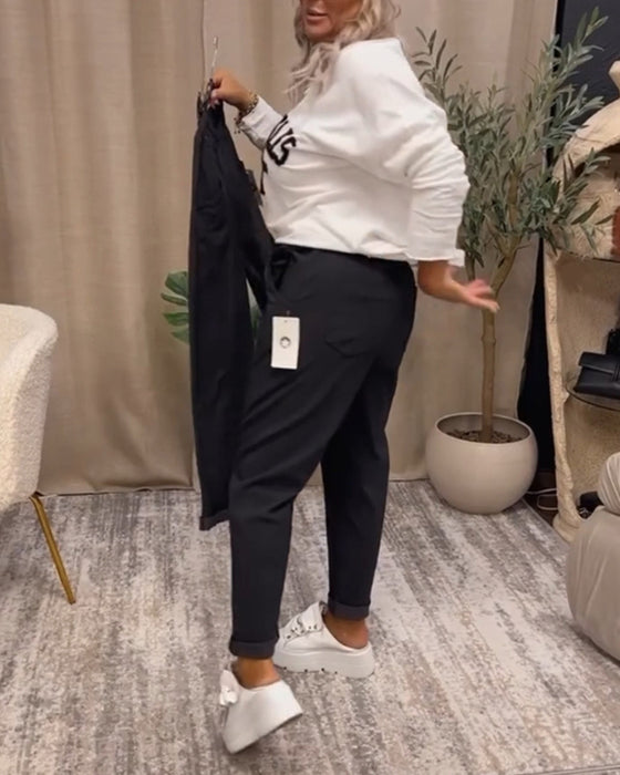 Hvid Los Angeles LA Sweatshirt