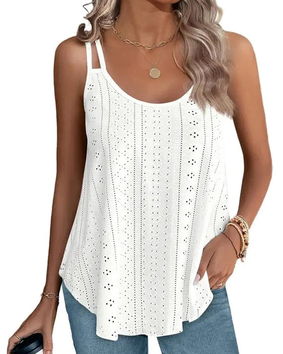 Cami Top Blomstertryk V-Hals