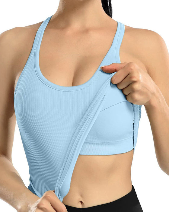 Tanktop Med Indbygget Bh Og Racerback