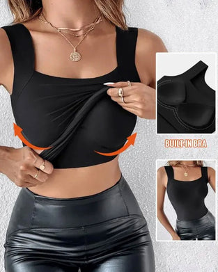 Tanktop Aminosyre Efterbehandling Indbygget Bh