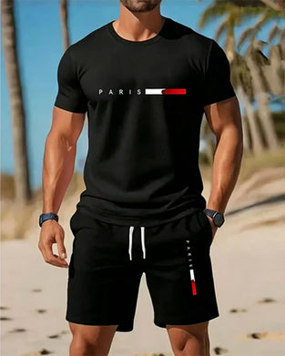 Set Mænds Crew Neck Monogram Casual