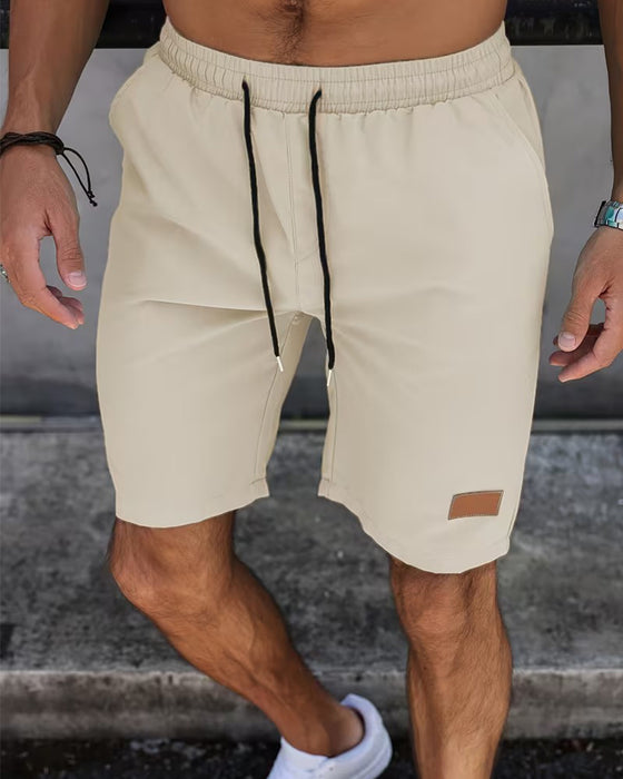 Shorts Læder Etiket Afslappet