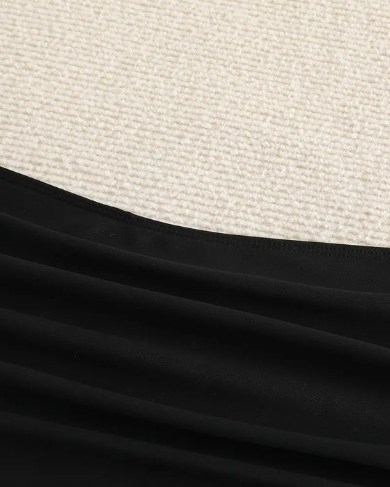 Badetøj Underdel Plisseret Ensfarvet Høj Talje