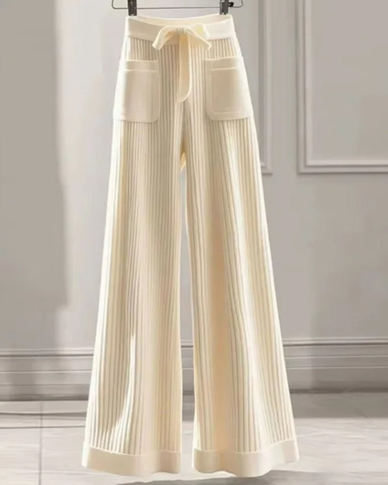 Sæt I Enfarvet Elegant To-Del