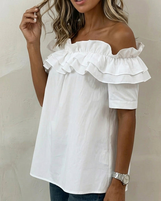 Bluse Flæse Off-Shoulder