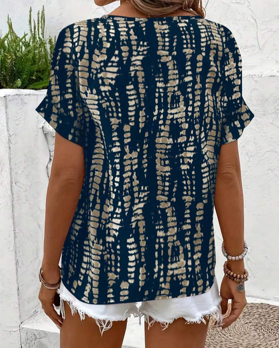 T-Shirt Retroprint Kort Ærme