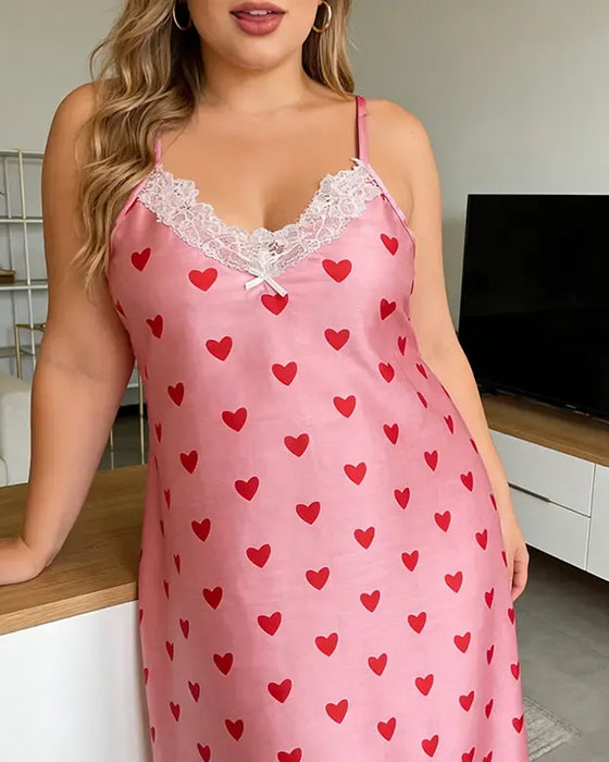 Nattekjole Spaghettistropper Hjerte Blonde