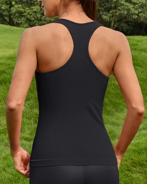 Tank Top Racerback Stolpe Indbygget Bh