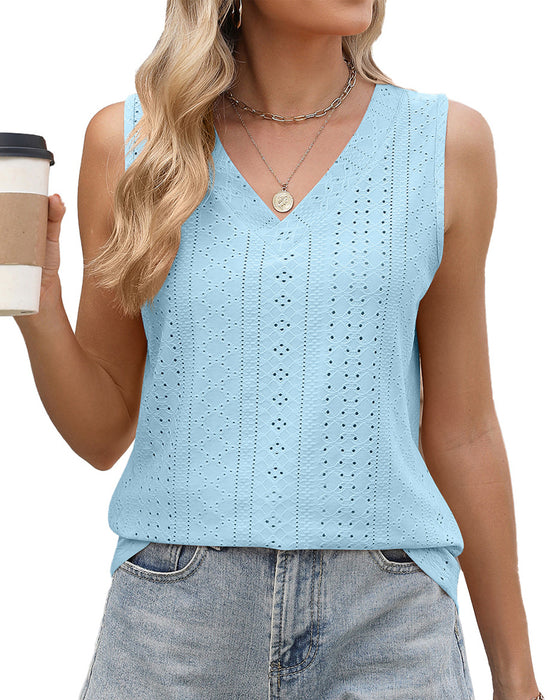 Tanktop Afslappet Enfarvet