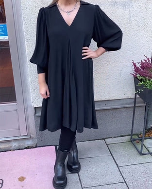 Kjole V-Hals Moderne Lanterneærme