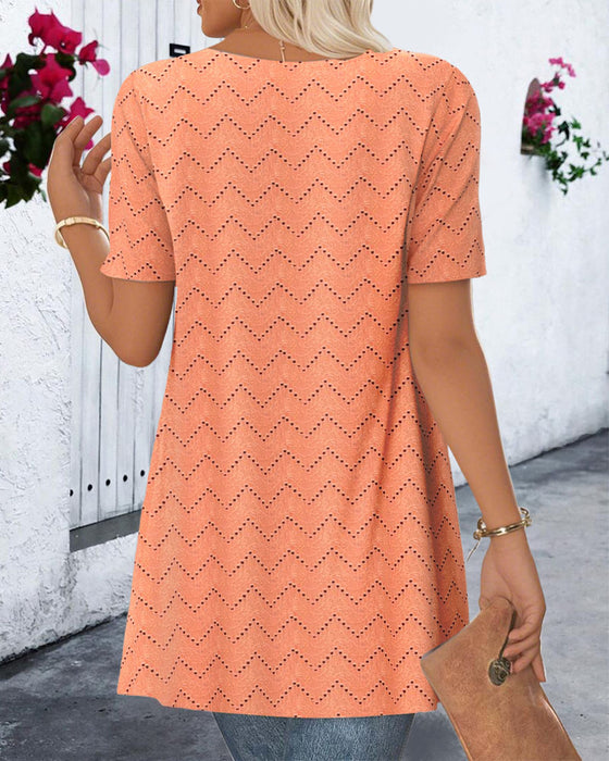 Bluse Falsk To-Delt Hult Tryk