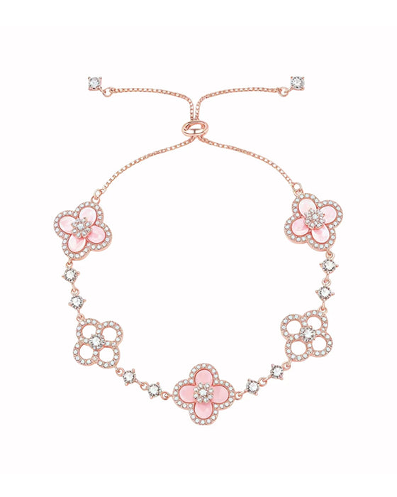 Ring & Armbånd Rosa Skal Firkløver