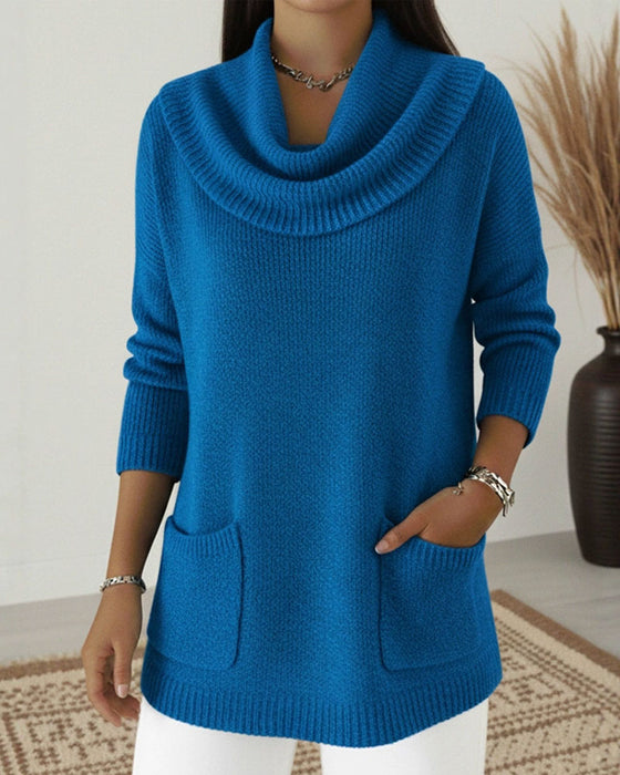 Pullover Halskrage Langærmet
