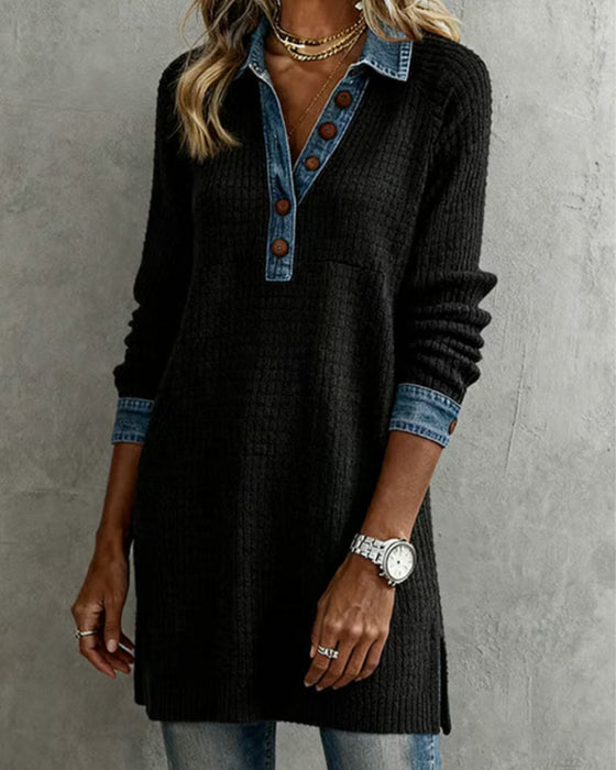 Topp Med Krave Og Kontrastfarveindsats