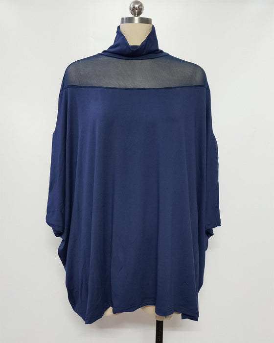 Bluse Gennemsigtig Cold Shoulder Dolmanærme