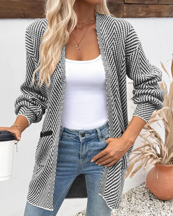 Cardigan Lommer Lang Sweater