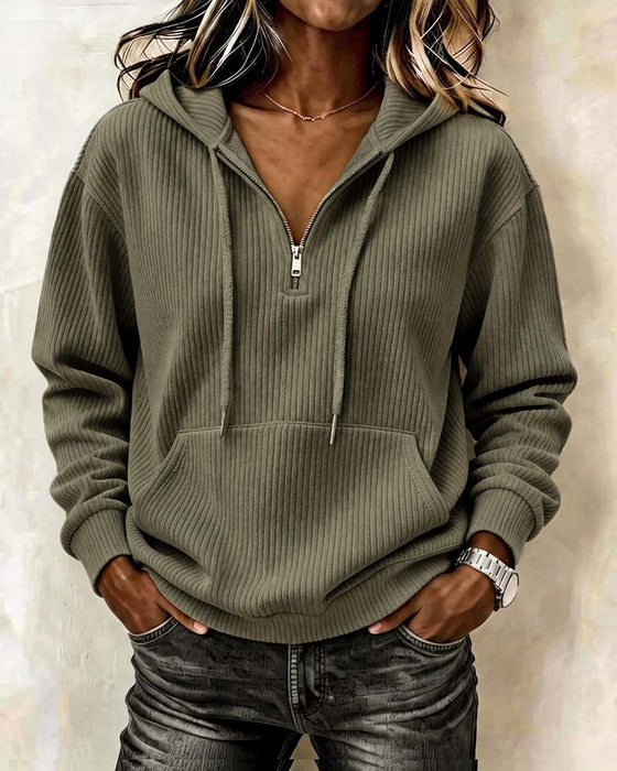 Hoodie Mode Lang Ærme