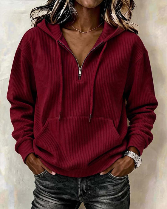 Hoodie Mode Lang Ærme