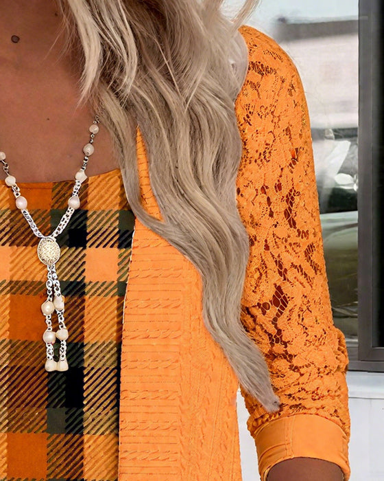 Top Med Faux Todelt Ternet Design