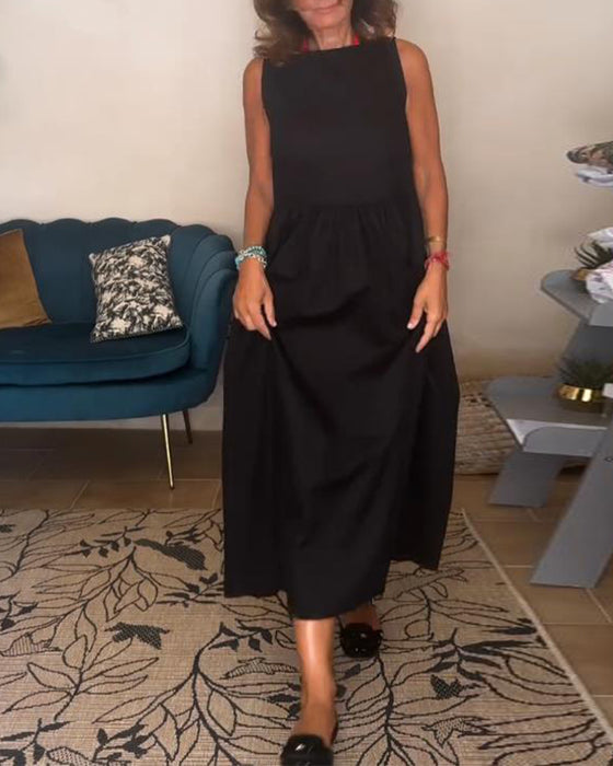 Ryggløs Kjole Med Sløjfe