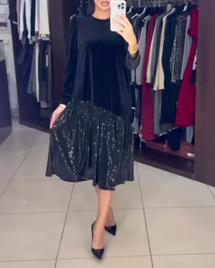 Kjole afslappet temperament pailletter