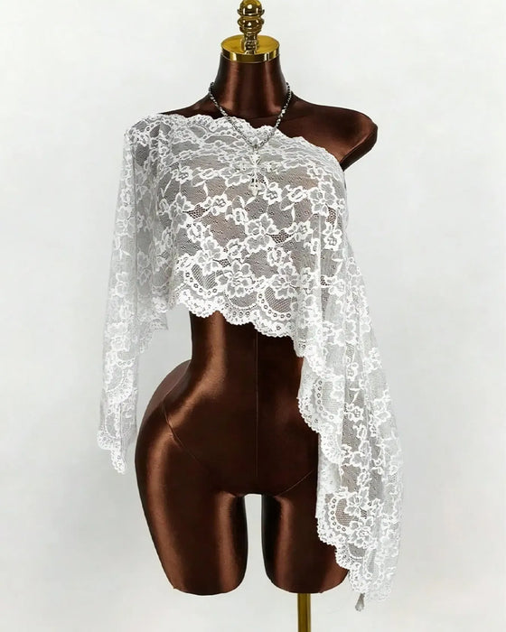 Cover-Ups Sheer Blonder Langærmet