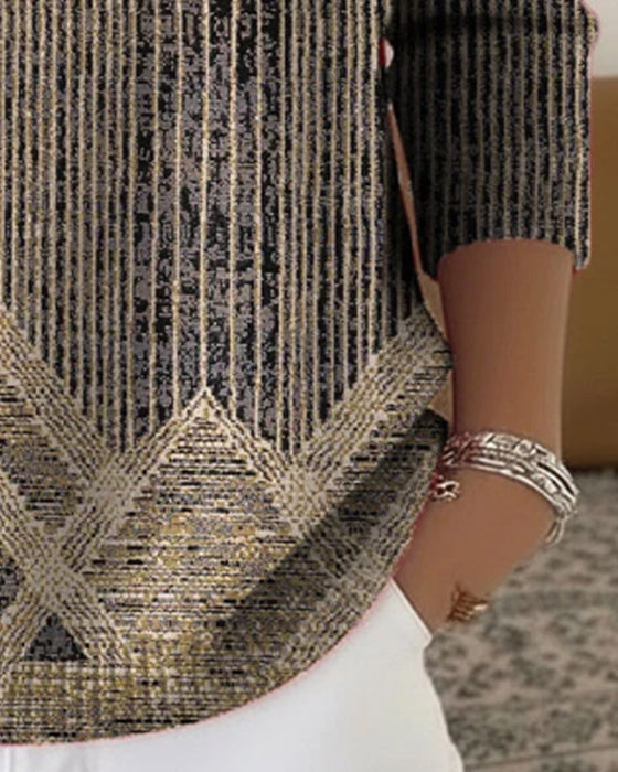 Pullover Elegant Knap Ned Retro