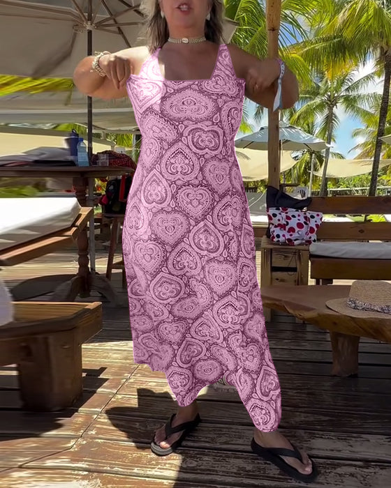 Badedragt Stropløs Hjerte Ferieprint