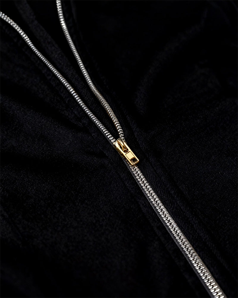 Kjole Med Lynlåskrave Og Frynset Kant