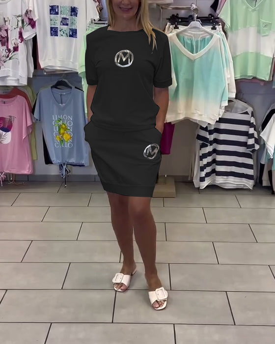 Jakkesæt Printet Stilfuld Afslappet