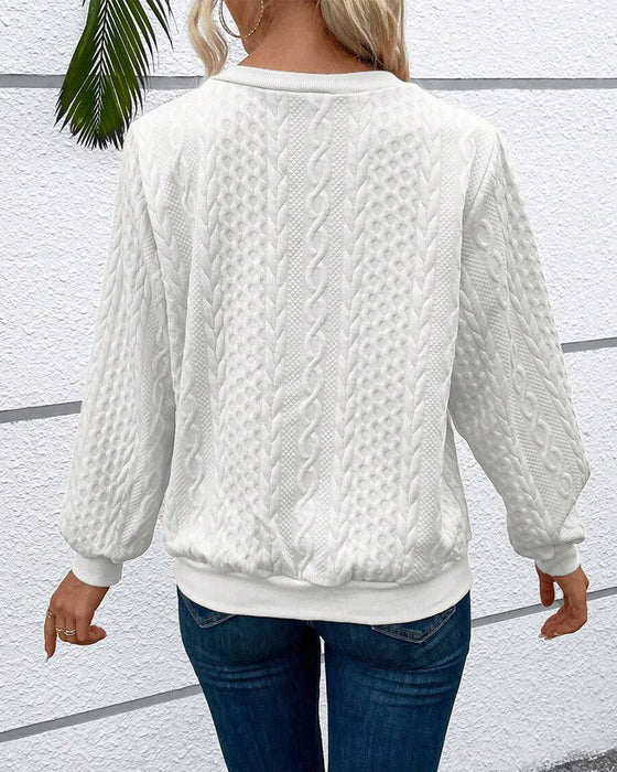 Langærmet lyserød sweatshirt med lynlås