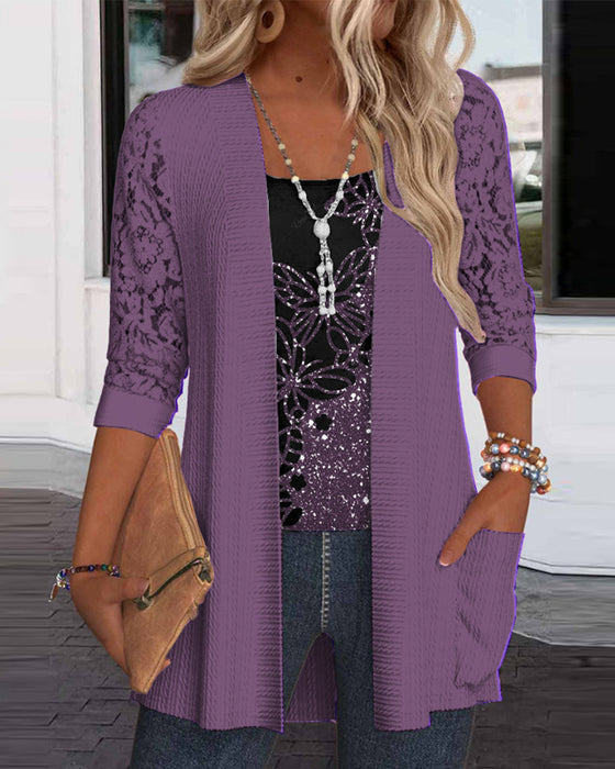 Lilla blondecardigan