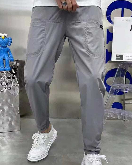 Mænds High Stretch Skinny Cargo-bukser med flere lommer