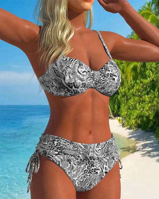 Øjenfanger Delte Badedragter med Leopardmønster