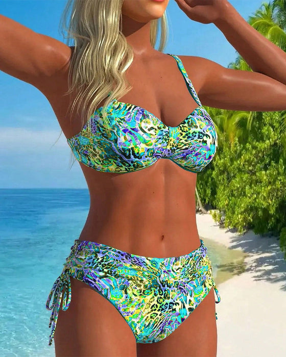 Øjenfanger Delte Badedragter med Leopardmønster