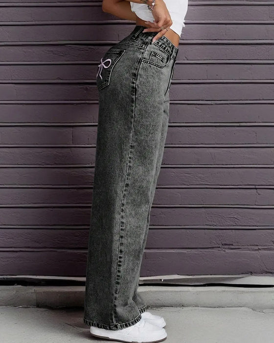 Jeans Mode Sløjfe