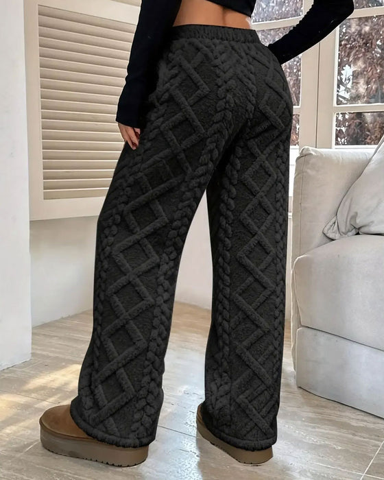 Bukser Elastisk Talje Snor Mode