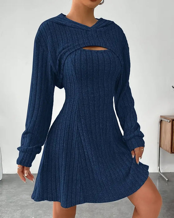 Sæt Hætte Top Tank Kjole To Stykke