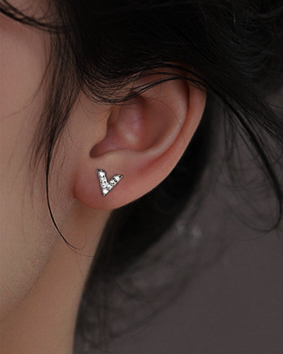 Stjerne øreringe i sterling sølv